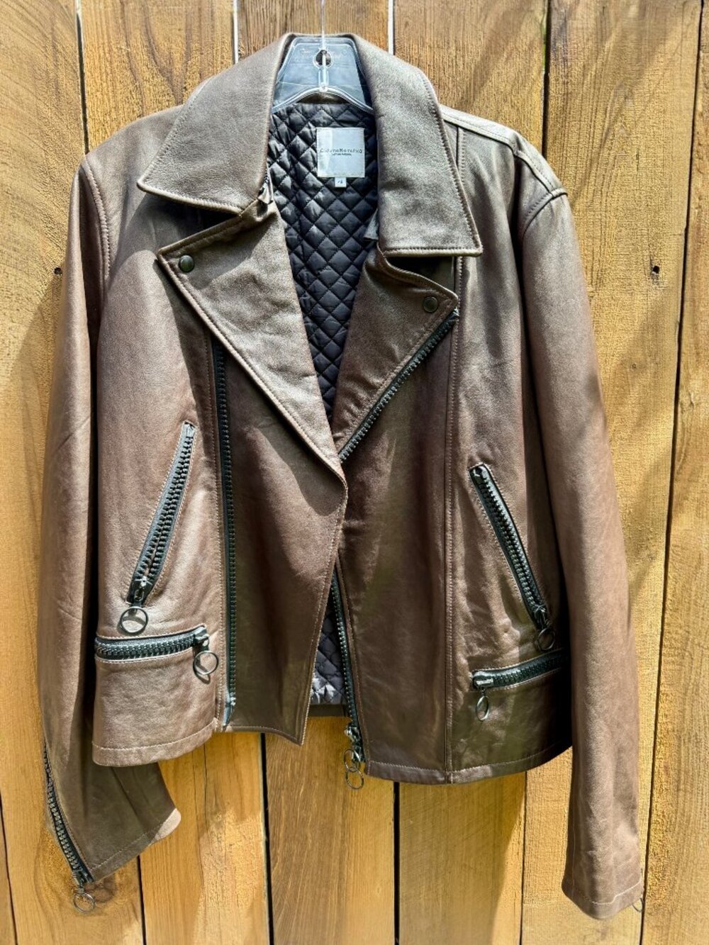 Costume National Leather Jacket